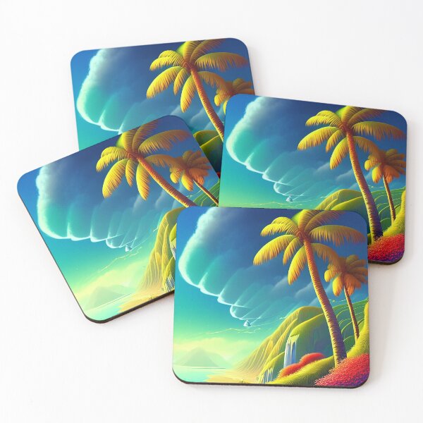 Item preview, Colorful surreal landscapes scenery with vibrant colors 18 designed and sold by vishalraifx.
