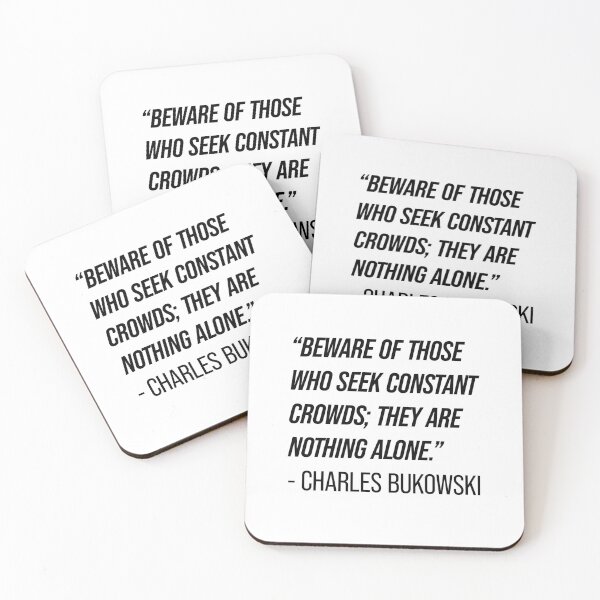 Item preview, Charles Bukowski Quote designed and sold by Texterns.