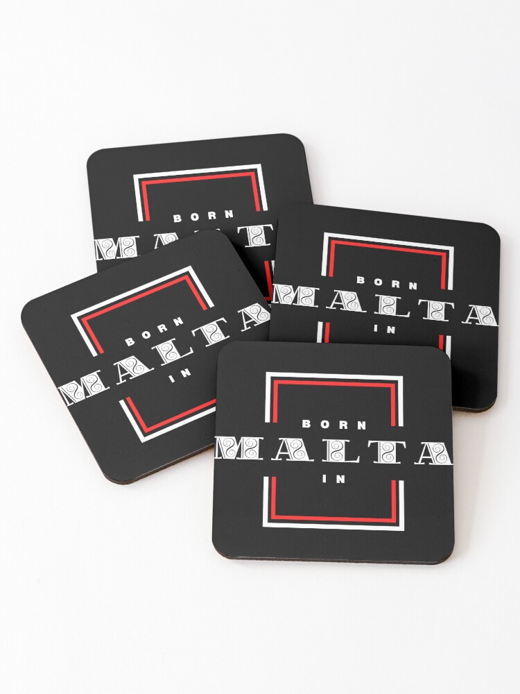 Thumbnail 1 of 5, Coasters (Set of 4), Born In Malta designed and sold by JockArts.