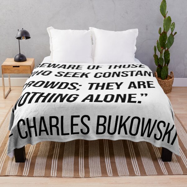 Item preview, Charles Bukowski Quote designed and sold by Texterns.