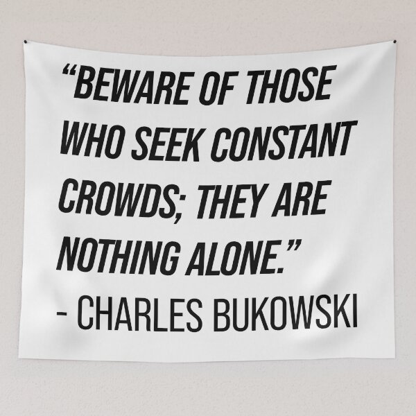 Item preview, Charles Bukowski Quote designed and sold by Texterns.