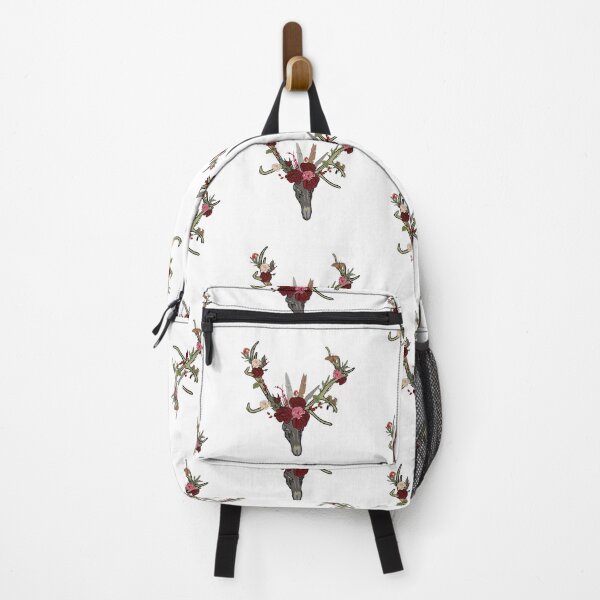 Item preview, Mystical deer head with antlers and flowers.  designed and sold by Anastasiia Yurevych.