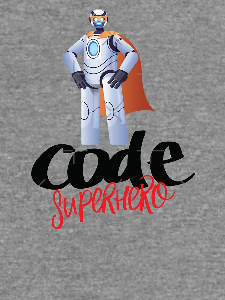 Thumbnail 6 von 6, Leichter Pullover, Code-Superhelden-Cartoon designt und verkauft von ProjectRobotics.