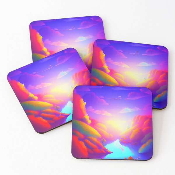 Item preview, Colorful surreal landscapes scenery with vibrant colors 21 designed and sold by vishalraifx.