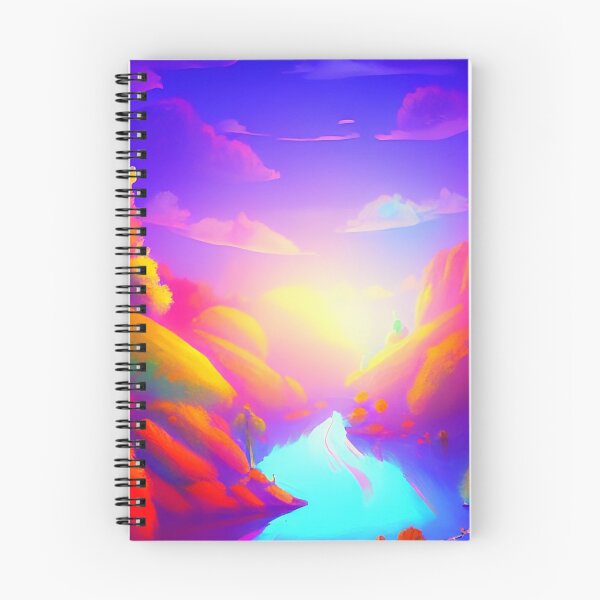 Item preview, Colorful surreal landscapes scenery with vibrant colors 21 designed and sold by vishalraifx.