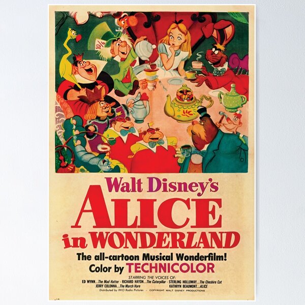 Disney Alice in Wonderland Poster 