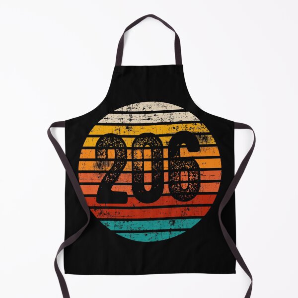 Item preview, Distressed Vintage Sunset 206 Area Code designed and sold by Gold Wings Tees.