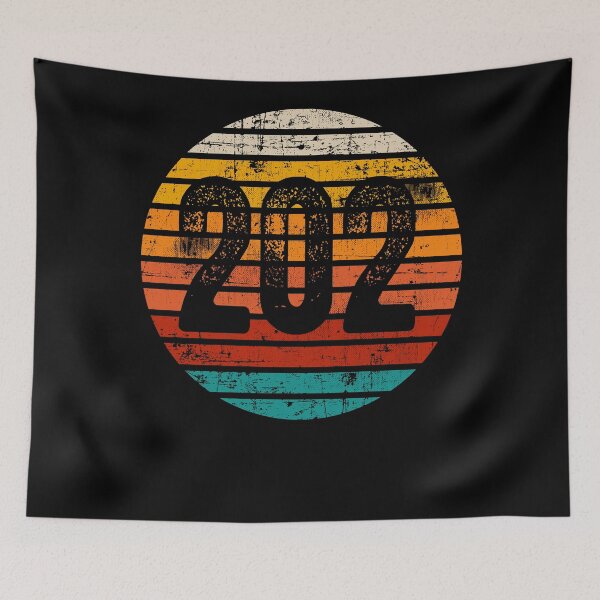 Item preview, Distressed Vintage Sunset 202 Area Code designed and sold by Gold Wings Tees.