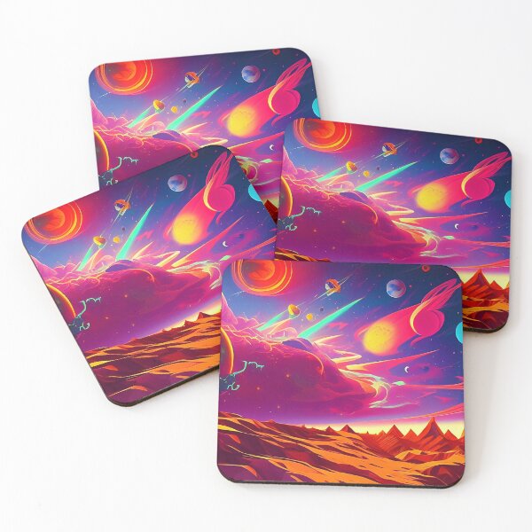Item preview, Colorful surreal landscapes scenery with vibrant colors 22 designed and sold by vishalraifx.