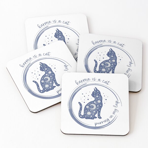 Item preview, karma is a cat⭐⭐⭐⭐⭐                       designed and sold by JonBoyApparel.