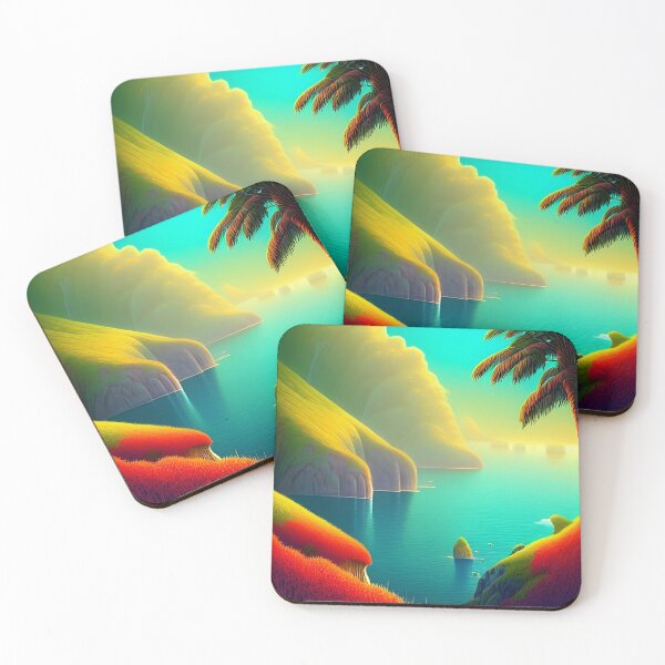 Item preview, Colorful surreal landscapes scenery with vibrant colors 25 designed and sold by vishalraifx.