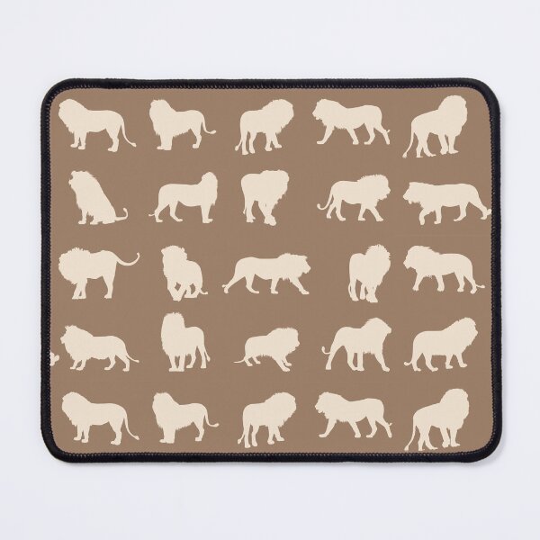 Item preview, Brown lion silhouettes designed and sold by Ladies-Boutique.