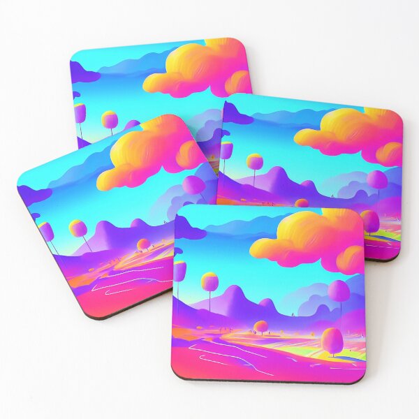 Item preview, Colorful surreal landscapes scenery with vibrant colors 26 designed and sold by vishalraifx.