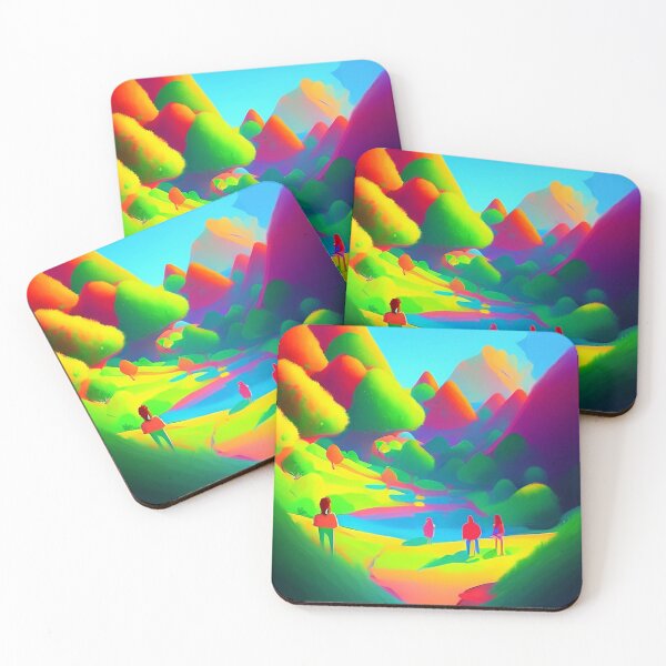 Item preview, Colorful surreal landscapes scenery with vibrant colors 31 designed and sold by vishalraifx.