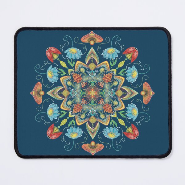 Item preview, Ladybug and Mushroom Mandala designed and sold by thatmacko.