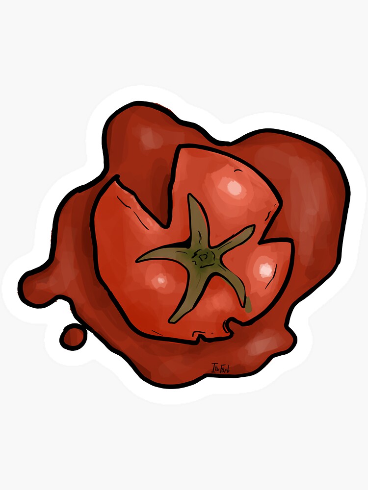 "Rotten Tomato Splat" Sticker for Sale by ItsForb Redbubble