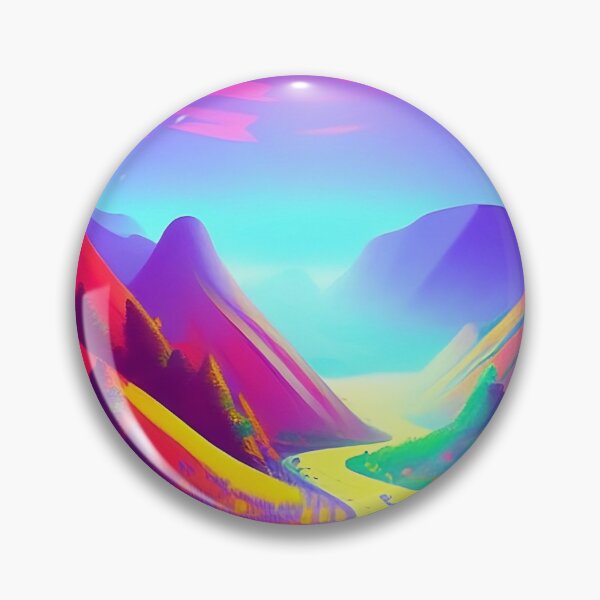 Item preview, Colorful surreal landscapes scenery with vibrant colors 34 designed and sold by vishalraifx.