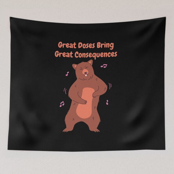 Item preview, Great doses bring great consequences Cocaine Bear Inspired Say NO to Drugs Prevent Drug Abuse and Illicit Trafficking Drugs Awareness Funny Sarcastic designed and sold by PositiveVibes26.