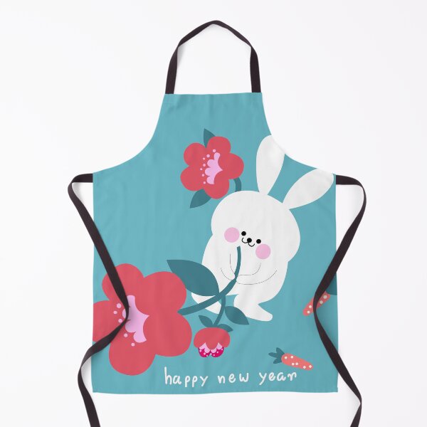 Item preview, Rabbit  happy new year Rabbit with flower Happy new year Flower happy new year  Cute bunny funny bunny designed and sold by UnloveToy10.