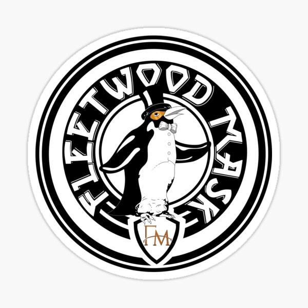 Fleetwood Mask Round Classic Penguin Logo Sticker