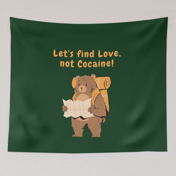 Item preview, Drugs Addiction Recovery Awareness Cocaine Bear Inspired Say NO to Drugs Prevent Drug Abuse Lets Find Love Not Cocaine  designed and sold by PositiveVibes26.