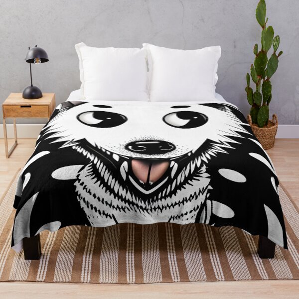 Item preview, Street dog mongrel in black and white - cartoon designed and sold by Dalive.