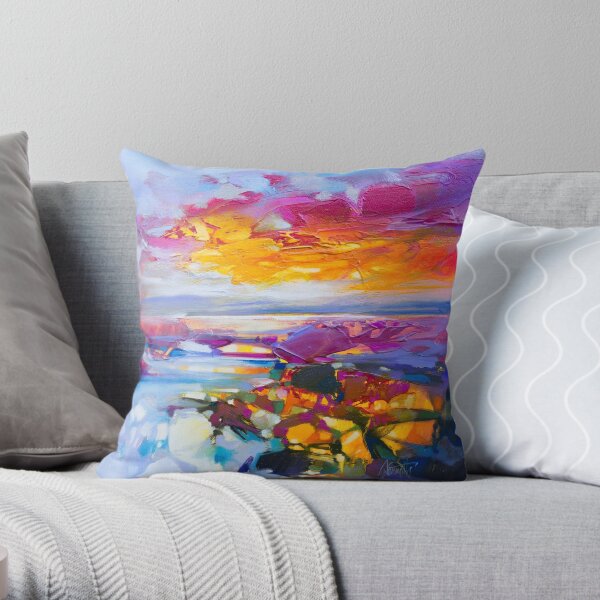 Uist Causeways 3 Throw Pillow