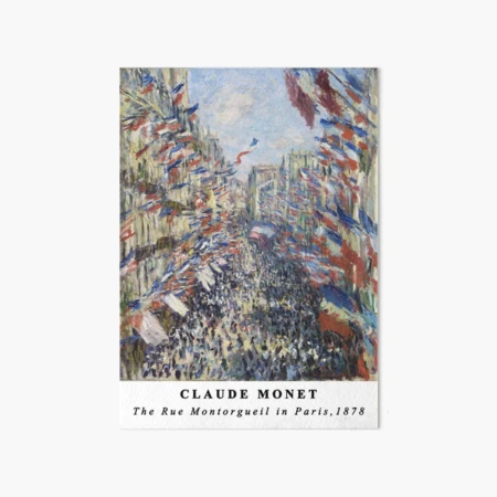 モネRue Montorgueil a Paris,.コロタイプ版上サイン モネRue