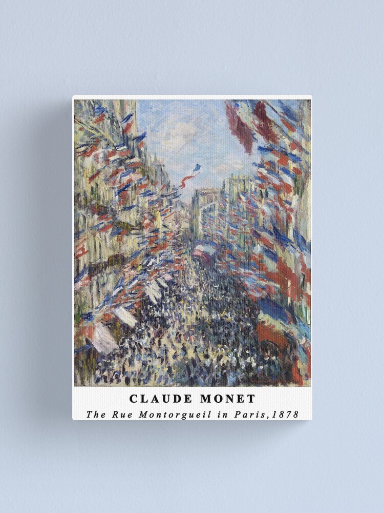 モネRue Montorgueil a Paris,.コロタイプ版上サイン