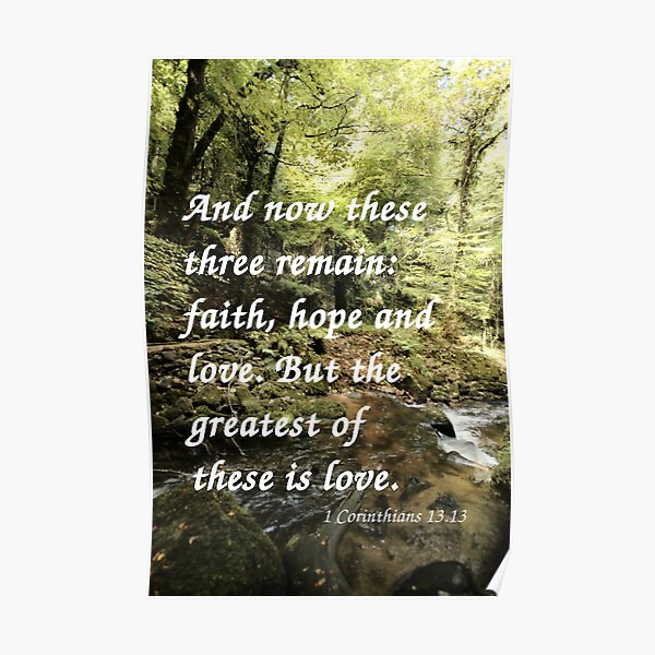 Faith, Hope, and Love Poster