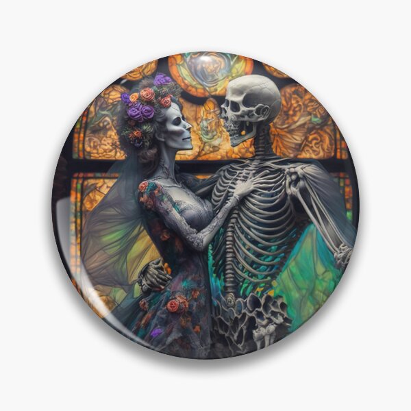 Item preview, Dancing Skeleton Couple in Love Valentines, Wedding, Anniversary, Birthday Funny Gift  designed and sold by CoyoteStudio.