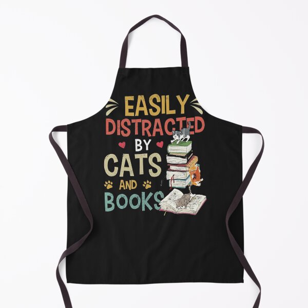 Aperçu de l'œuvre Facilement distrait par les chats et les livres créée et vendue par raso1989.