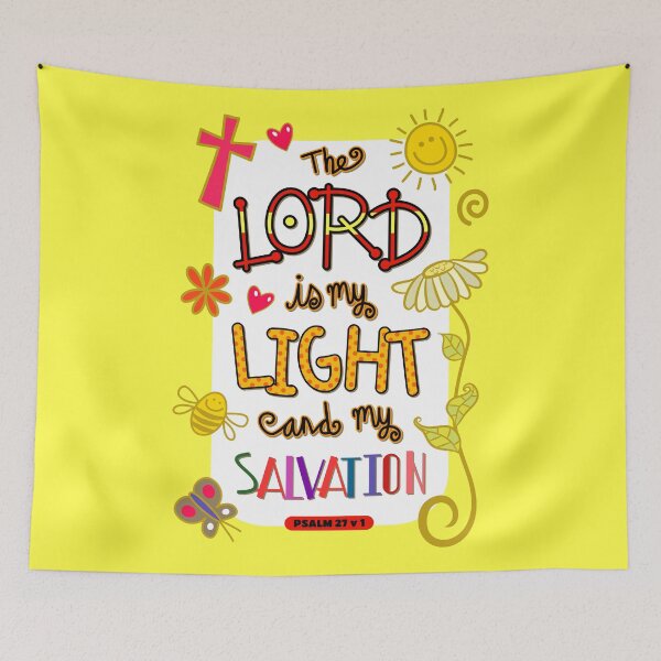 Item preview, The Lord is My Light and My Salvation - Bible Scripture designed and sold by Prawny.