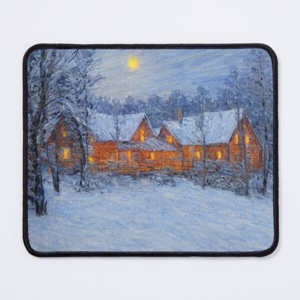 Item preview, Wooden House In The Winter Scene designed and sold by SinoFantai.