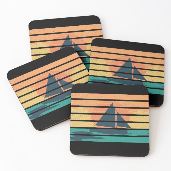 Item preview, Sailing Sunset Art Cute Sailing Retro Vintage Boat Sail Saling Lover  designed and sold by Thecitiesstore.