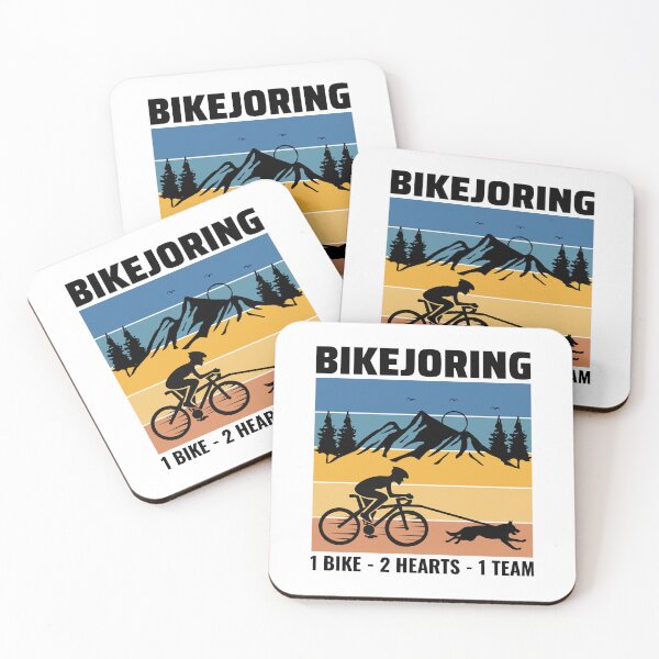 Item preview, Bikejoring DogScooting Dog Sport Bike Bicycle Ride designed and sold by CuteDesigns1.