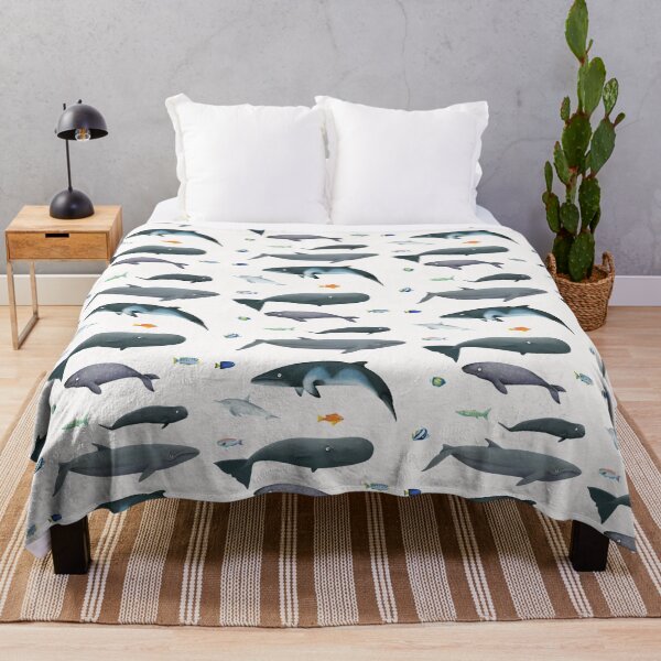 Item preview, Pattern with whales and fishes / underwater world designed and sold by Corinna Arauner.