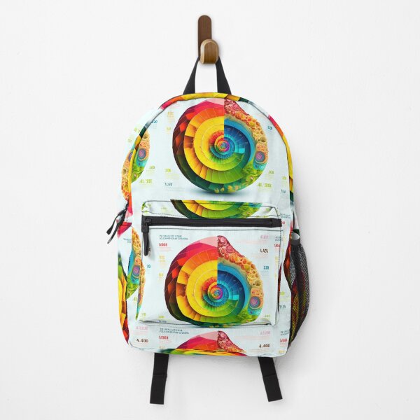 Item preview, Fibonacci Style Spiral Infographic Colourful Abstract designed and sold by RAGANADesign.