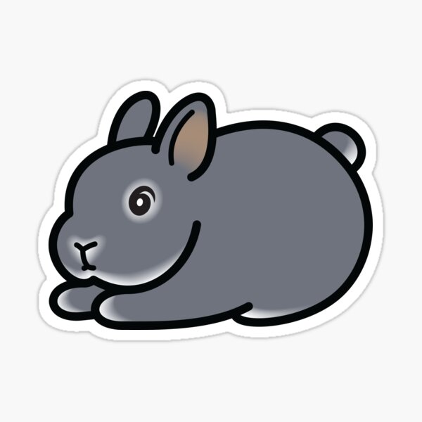 Netherland Dwarf Bunny Loaf Sticker