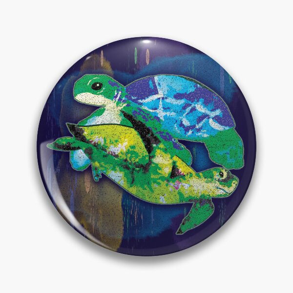 Item preview, Be at Ease in Your Own Shell Undersea Watercolor Turtle Art Pun designed and sold by CRHPOD20.