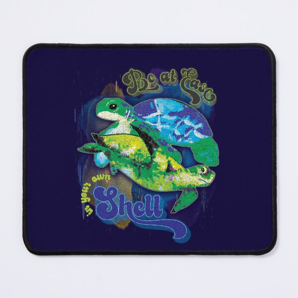 Item preview, Be at Ease in Your Own Shell Undersea Watercolor Turtle Art Pun designed and sold by CRHPOD20.