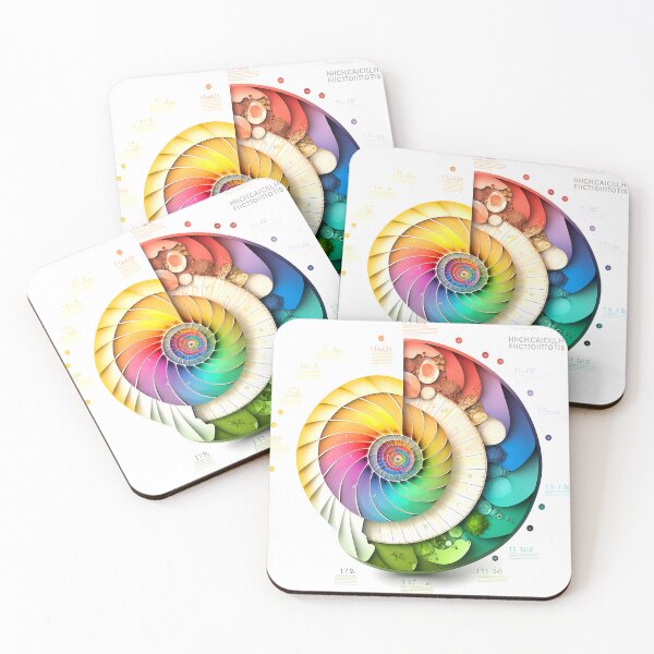 Artikelvorschau, Fibonacci Style Spiral Infographic Colourful Abstract  entworfen und verkauft von RAGANADesign.