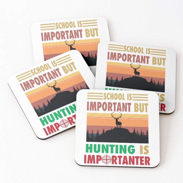 Item preview, Funny Hunting School Is Important But Hunting Is Importanter Vintage designed and sold by Mannoucha ⭐⭐⭐⭐⭐ ( 1,978 reviews ).