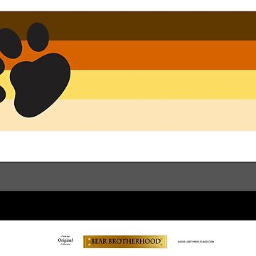 Artwork thumbnail, Bear Brotherhood LGBT Pride Flag by LGBT-Pride-Flag