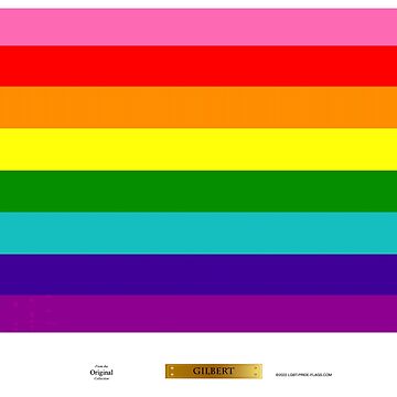 Artwork thumbnail, Original Gilbert LGBT Pride Flag by LGBT-Pride-Flag