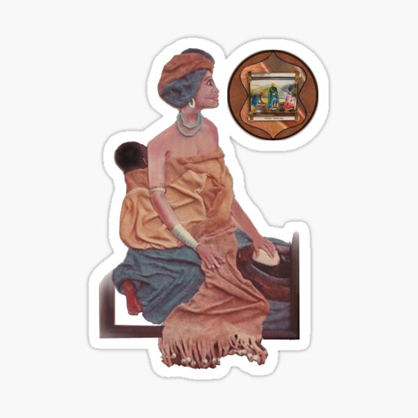 African Art & Leather crafts Sticker