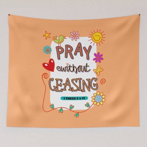 Item preview, Pray Without Ceasing Bible Scripture Verse designed and sold by Prawny.