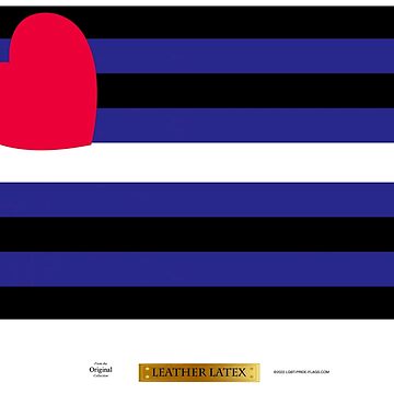 Artwork thumbnail, Leather Latex LGBT Pride Flag by LGBT-Pride-Flag