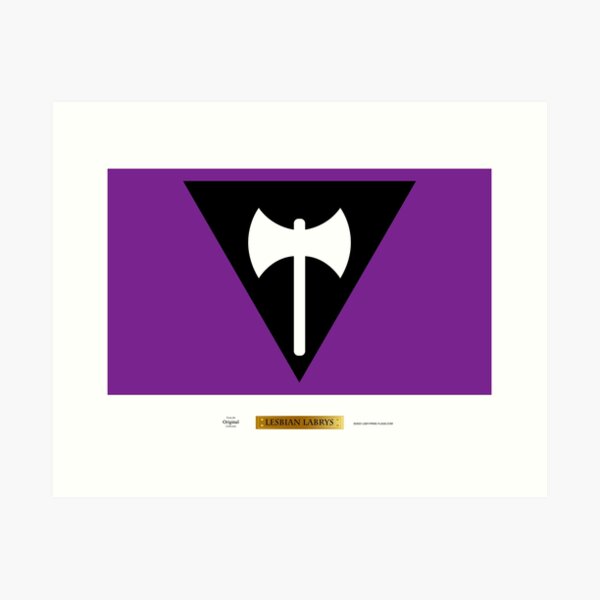 Lesbian Labrys LGBT Pride Flag Art Print