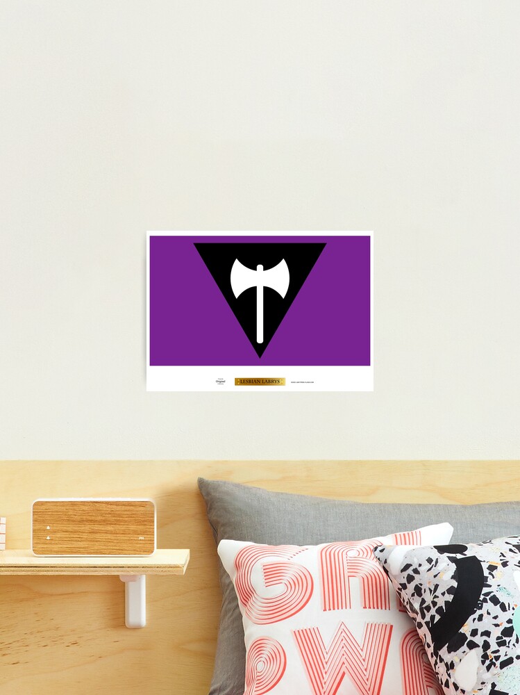 Thumbnail 1 of 3, Photographic Print, Lesbian Labrys LGBT Pride Flag designed and sold by LGBT-Pride-Flag.